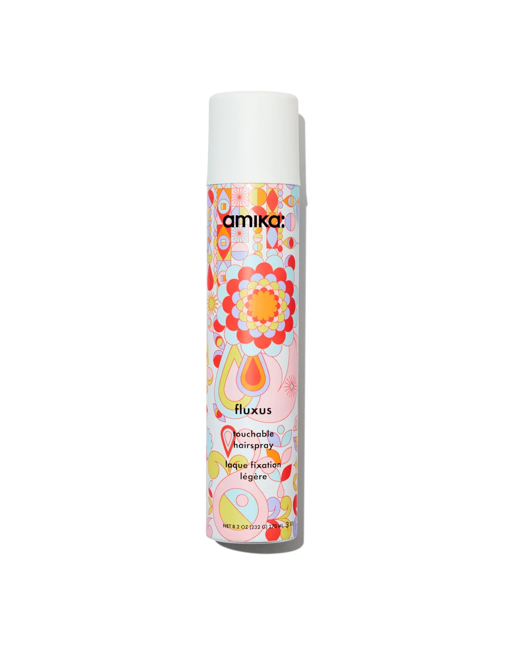 amika Fluxus Touchable Hairspray, a flexible working spray for fine hair