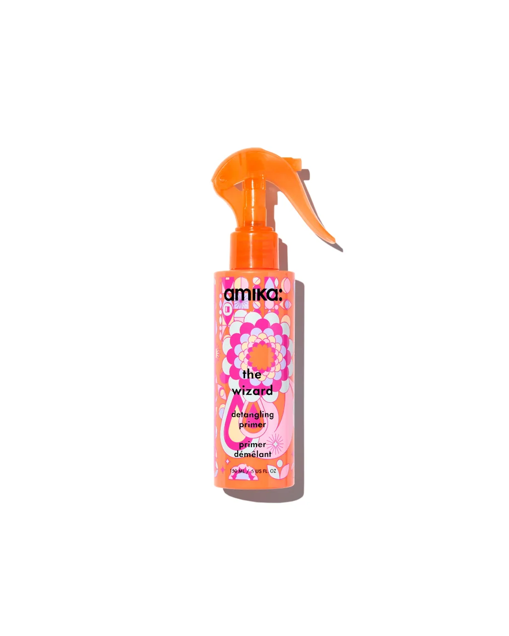 amika The Wizard Detangling Primer, a detangling 450°F heat-protectant spray for fine hair