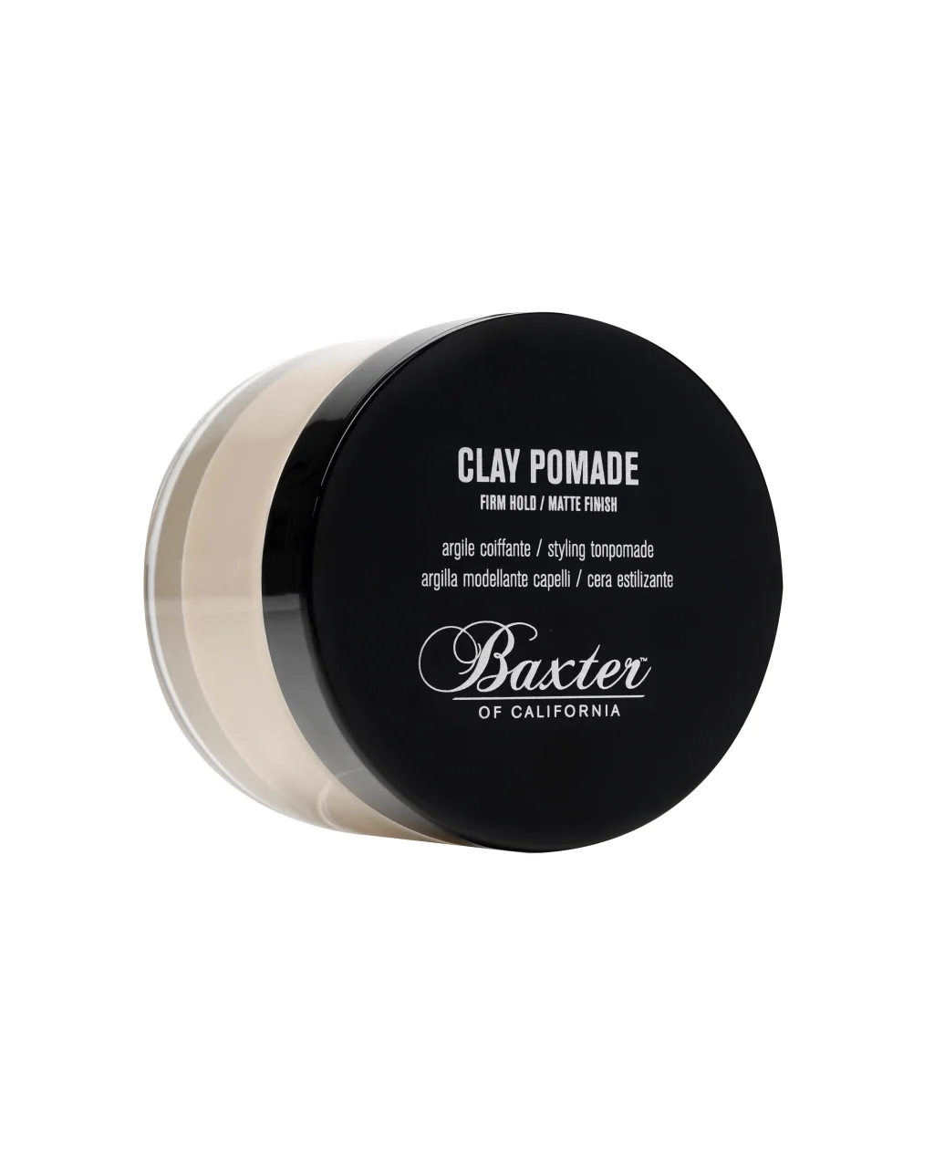 Baxter of California Clay Pomade, a matte clay for men with thin hair