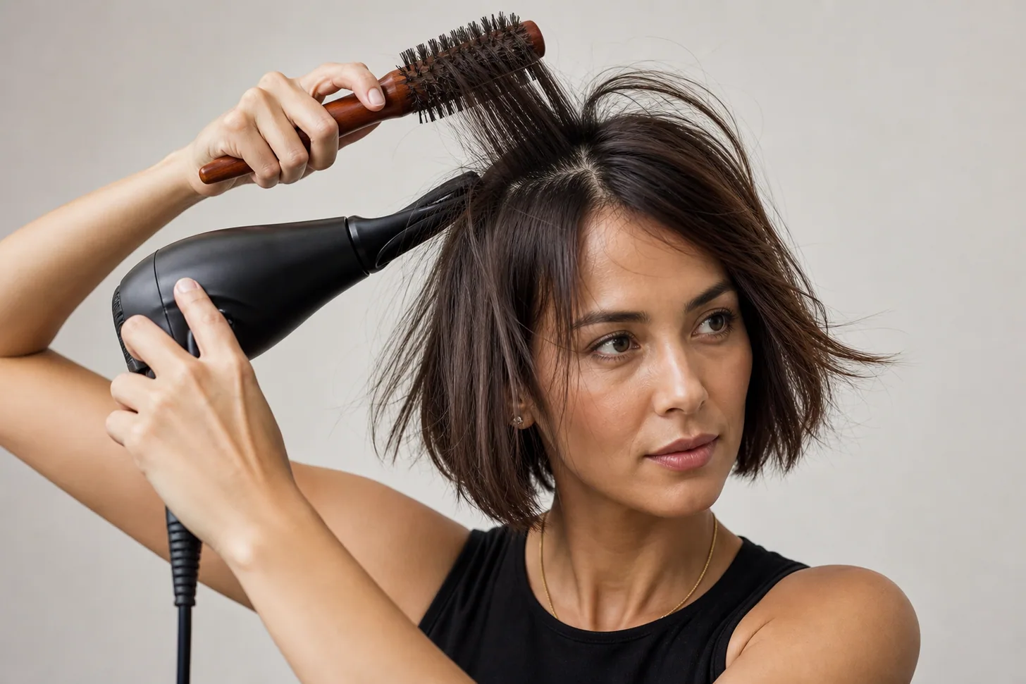 How to Blow-Dry a Bob at Home