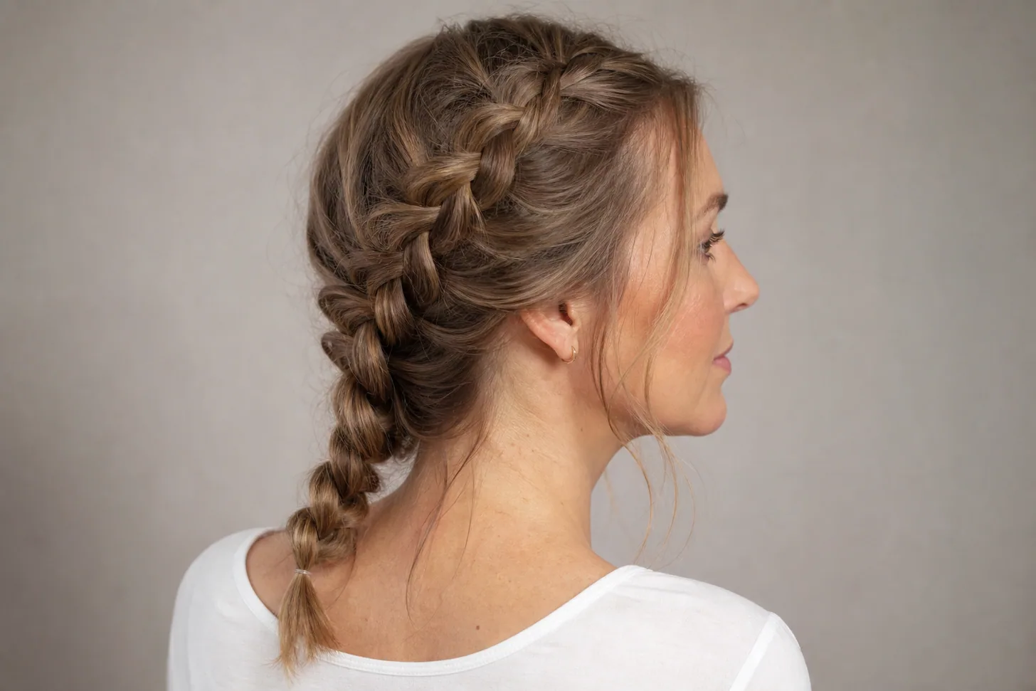 Braids for fine hair styled to look fuller