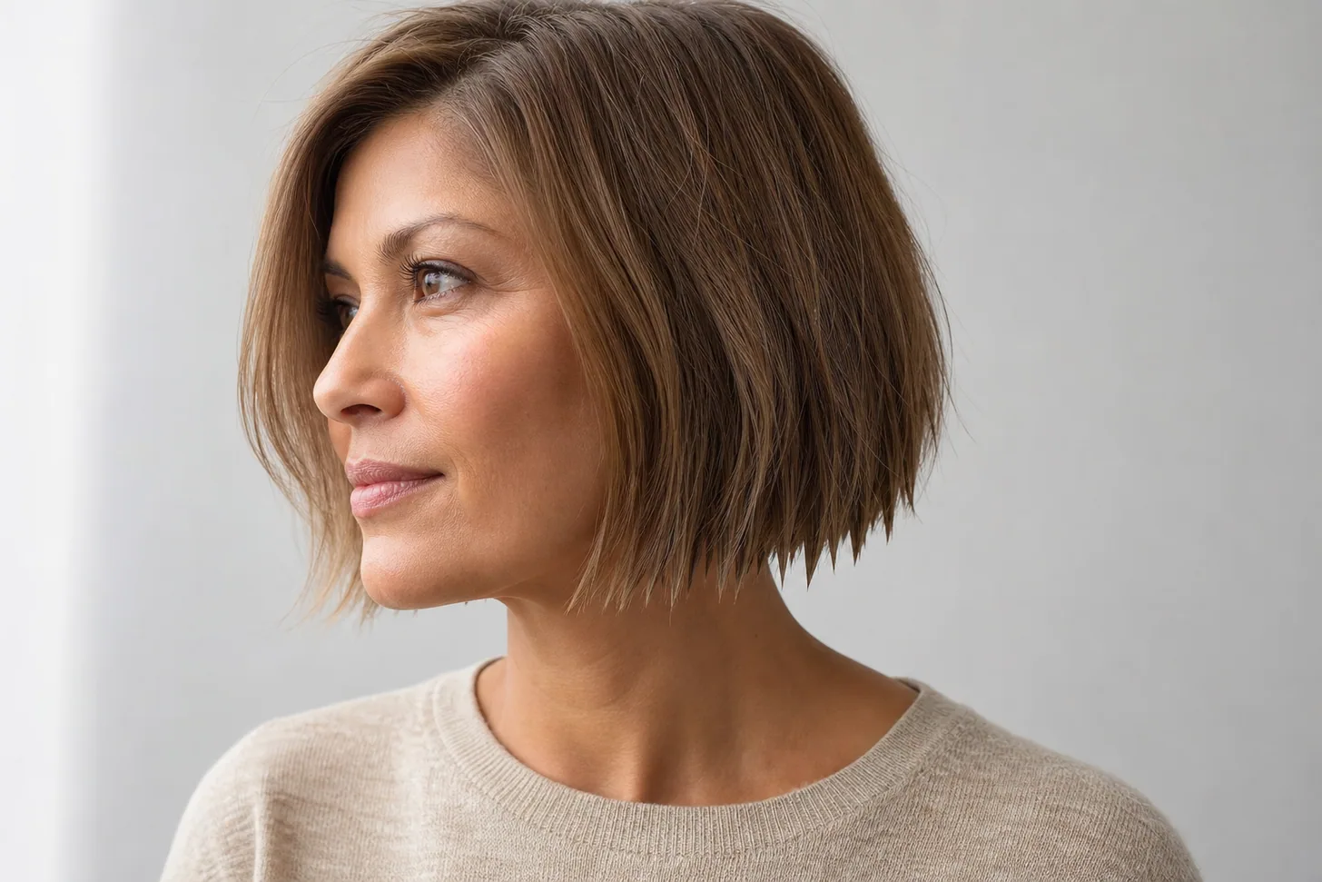 Choppy bob for fine and thin hair