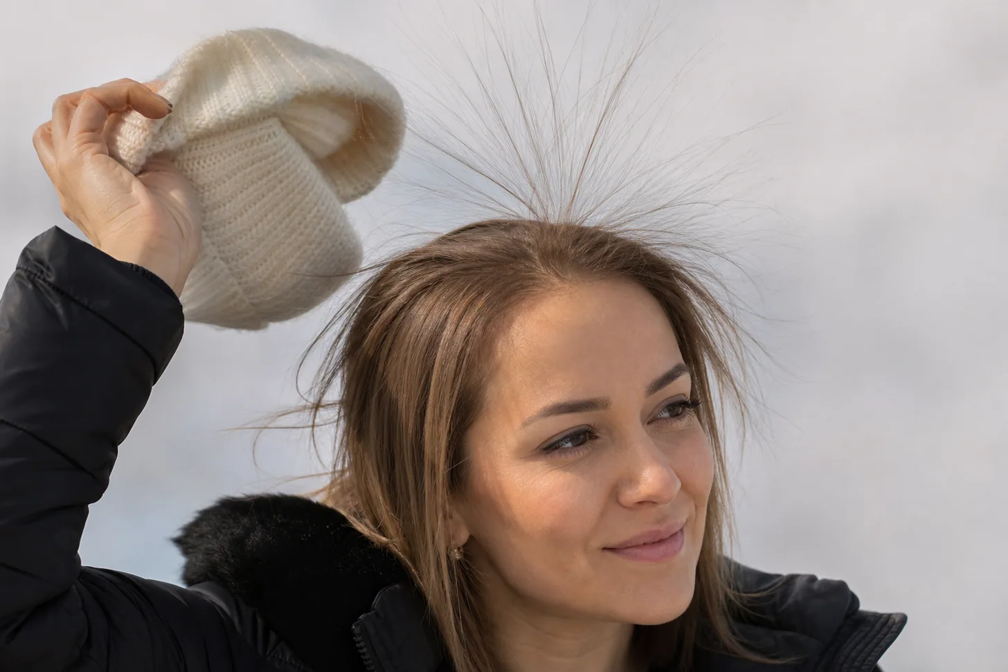 Fine hair in winter