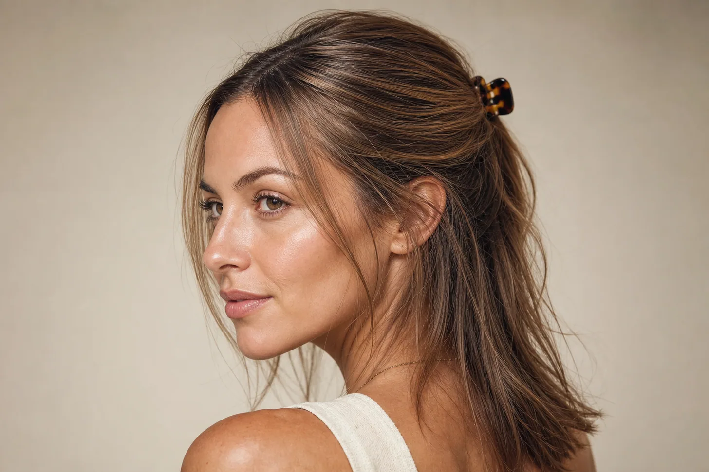 Half-up hairstyles for fine hair that hold their lift