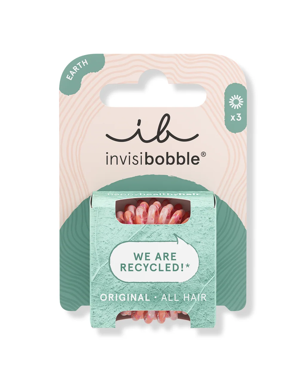 invisibobble Original spiral hair ties, dent-free ties for fine hair
