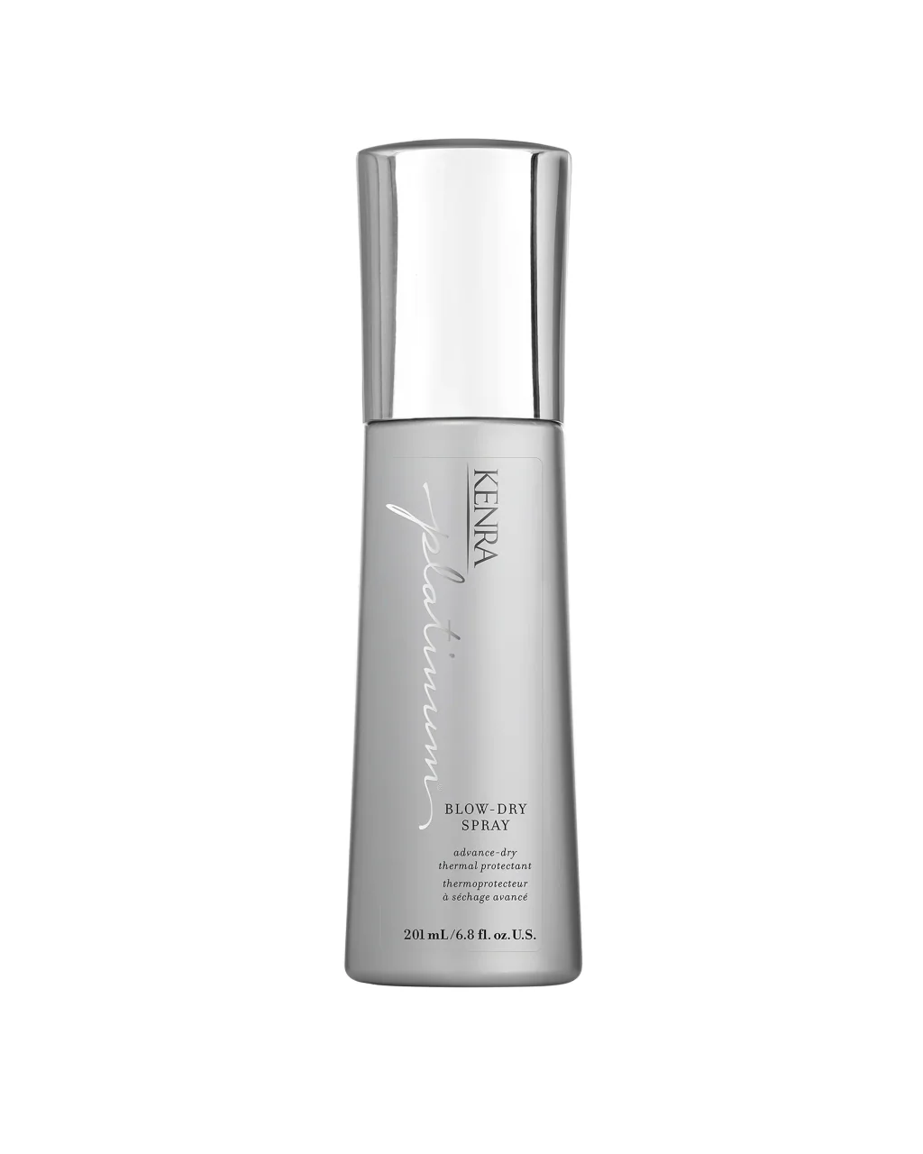 Kenra Platinum Blow-Dry Spray, a 428°F thermal protectant that speeds up blow-drying fine hair