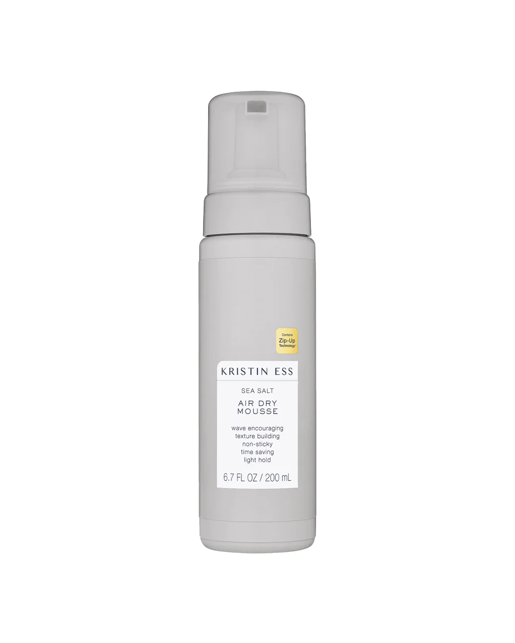 Kristin Ess Air Dry Mousse, a soft-hold air-dry foam for fine hair