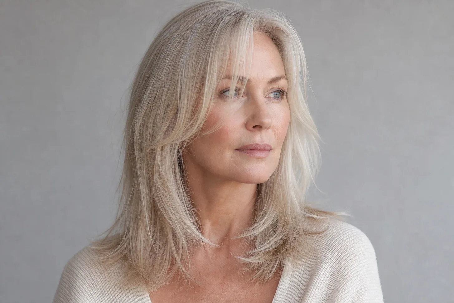 14 long hairstyles for fine hair over 50