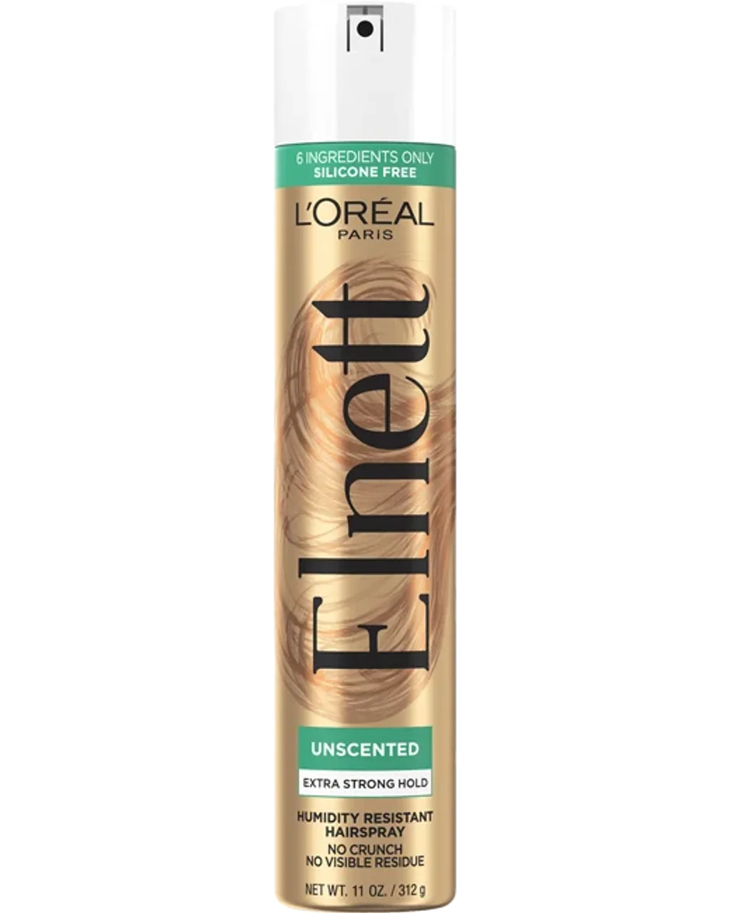 L'Oreal Paris Elnett Satin Extra Strong Hold hairspray, a budget brushable spray for fine hair