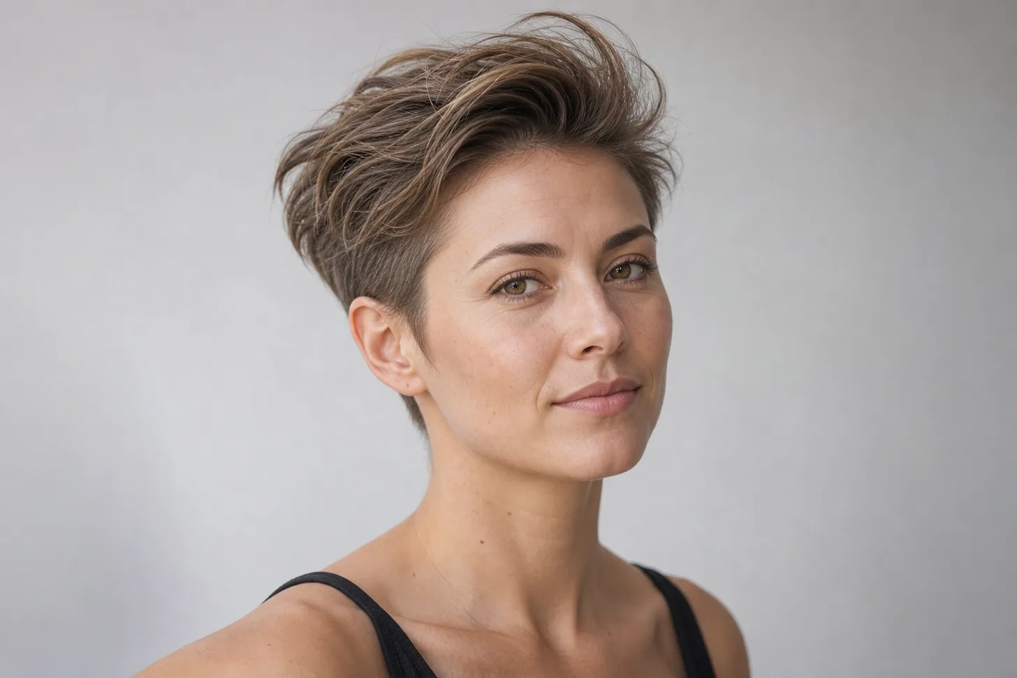 Styling short fine hair