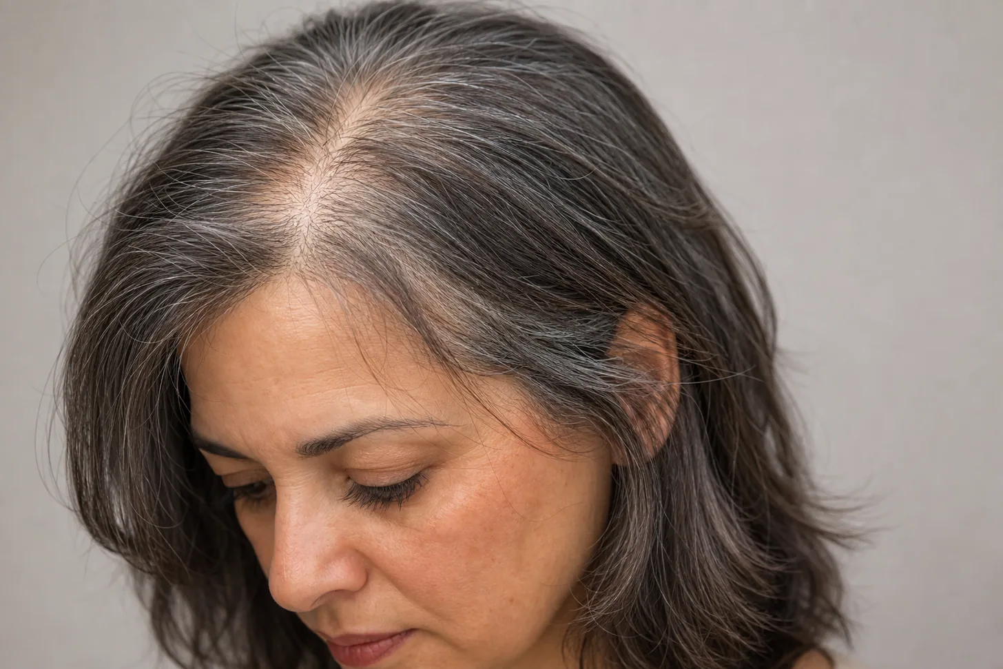 Thin but coarse hair