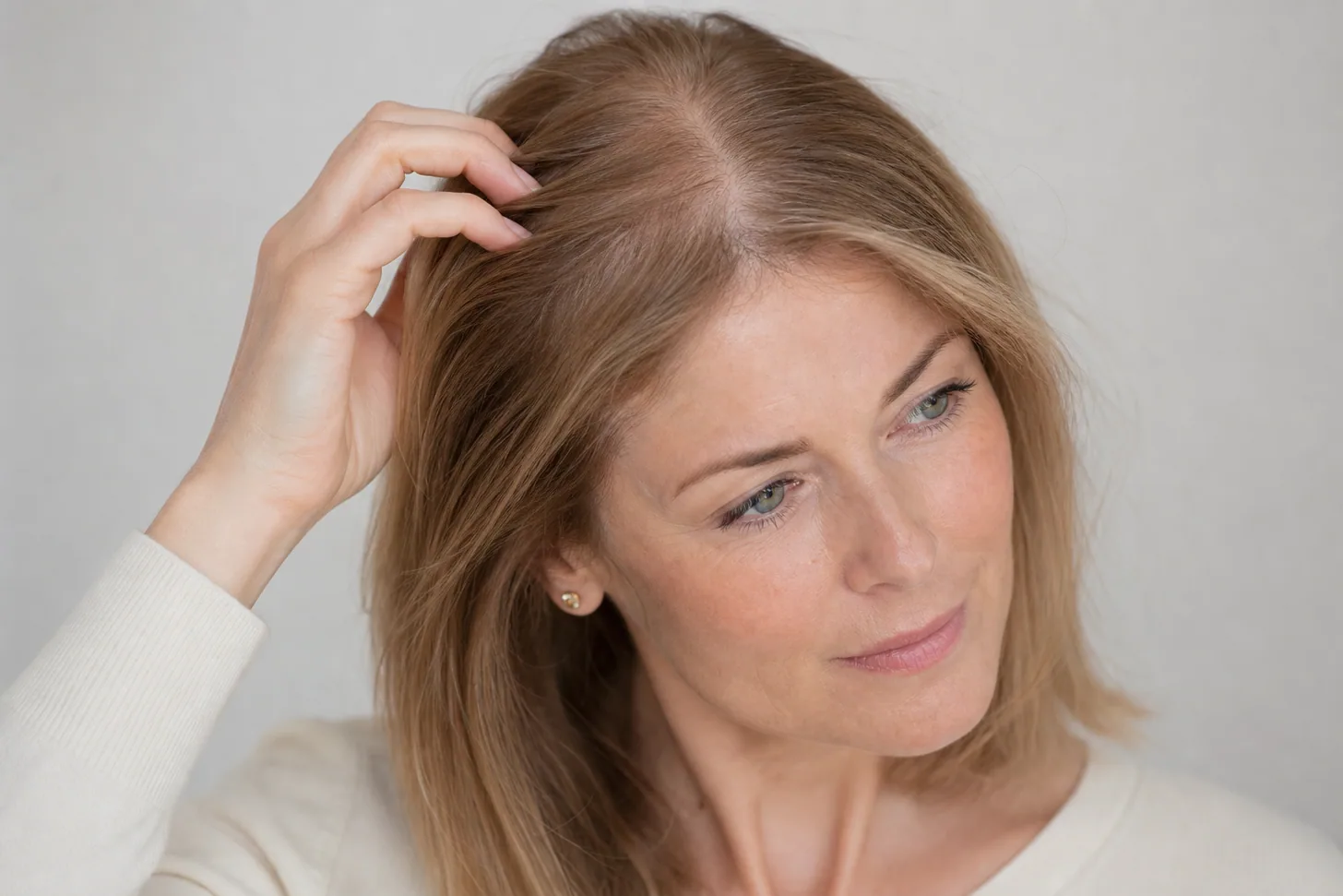 Coverage and styling for thinning-on-top fine hair